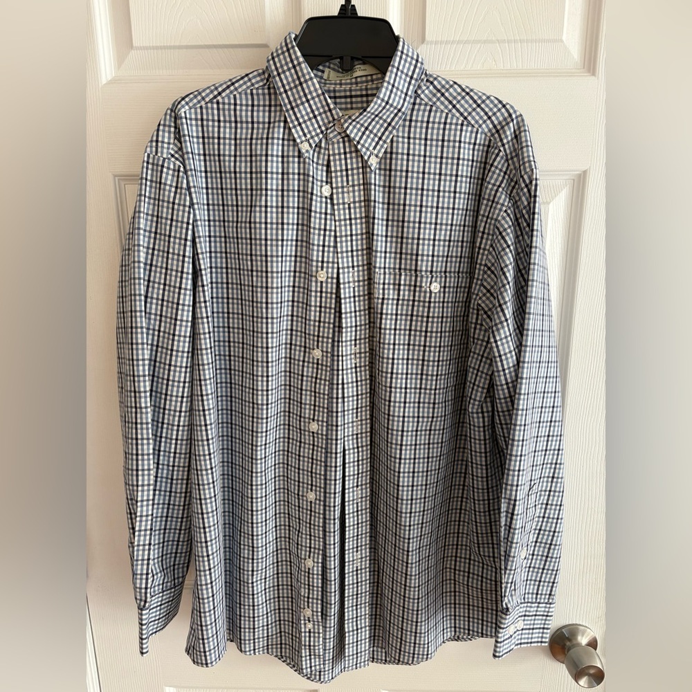 Or is Mens Blue Button Down Shirt